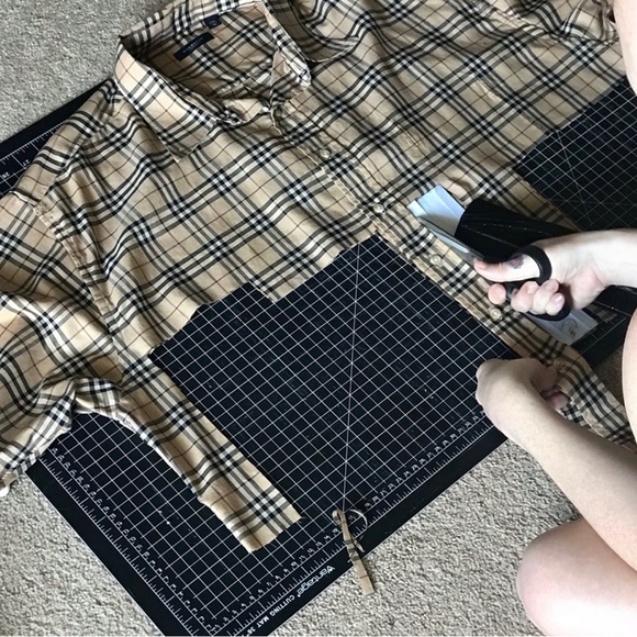 Authentic Repurposed BURBERRY Bow Barrette Hair Clip - Picture 10 of 11